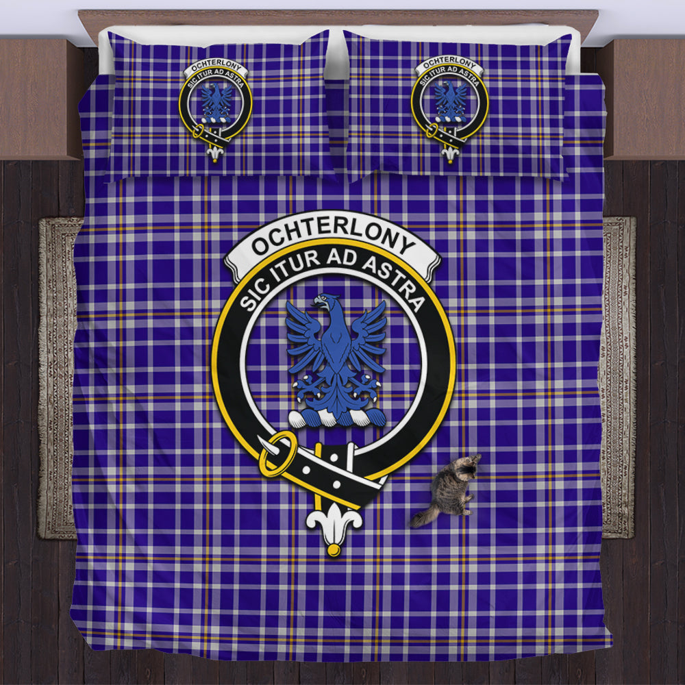 Ochterlony Tartan Bedding Set with Family Crest US Bedding Set - Tartan Vibes Clothing