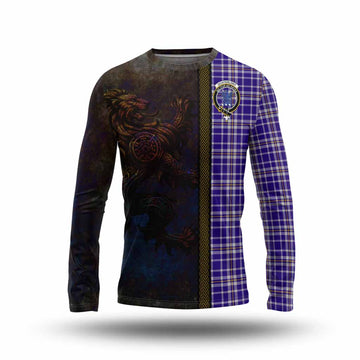 Ochterlony Tartan Family Crest Long Sleeve T-Shirt Alba Gu Brath Be Brave Lion Ancient Style Unisex - Tartan Vibes Clothing