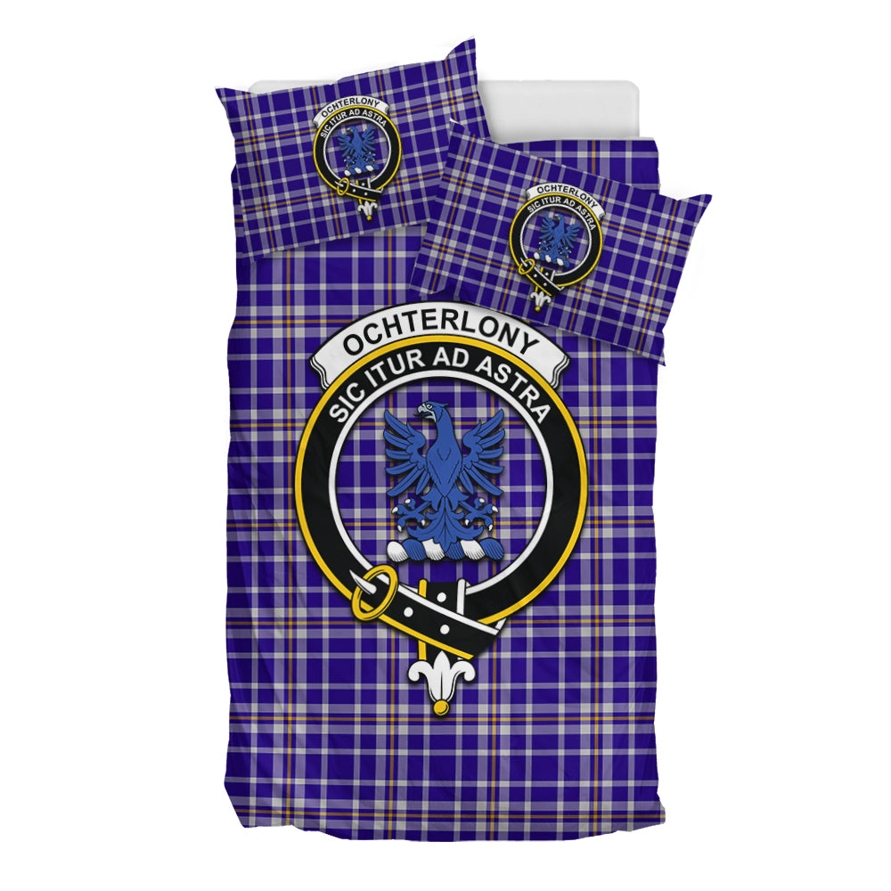 Ochterlony Tartan Bedding Set with Family Crest - Tartan Vibes Clothing