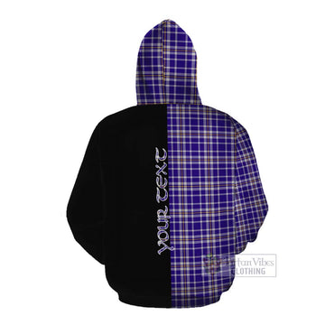 Ochterlony Tartan Cotton Hoodie with Family Crest and Half Of Me Style