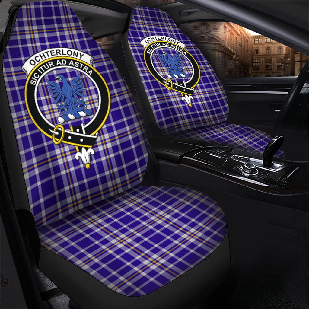 Ochterlony Tartan Car Seat Cover with Family Crest - Tartanvibesclothing