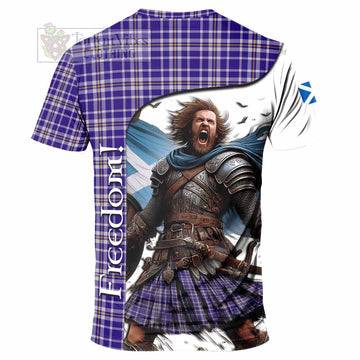 Ochterlony Crest Tartan T-Shirt Inspired by the Freedom of Scottish Warrior