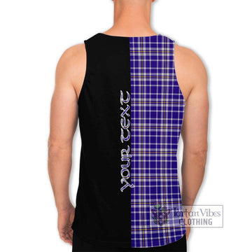 Ochterlony Tartan Men's Tank Top with Family Crest and Half Of Me Style