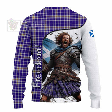 Ochterlony Crest Tartan Knitted Sweater Inspired by the Freedom of Scottish Warrior