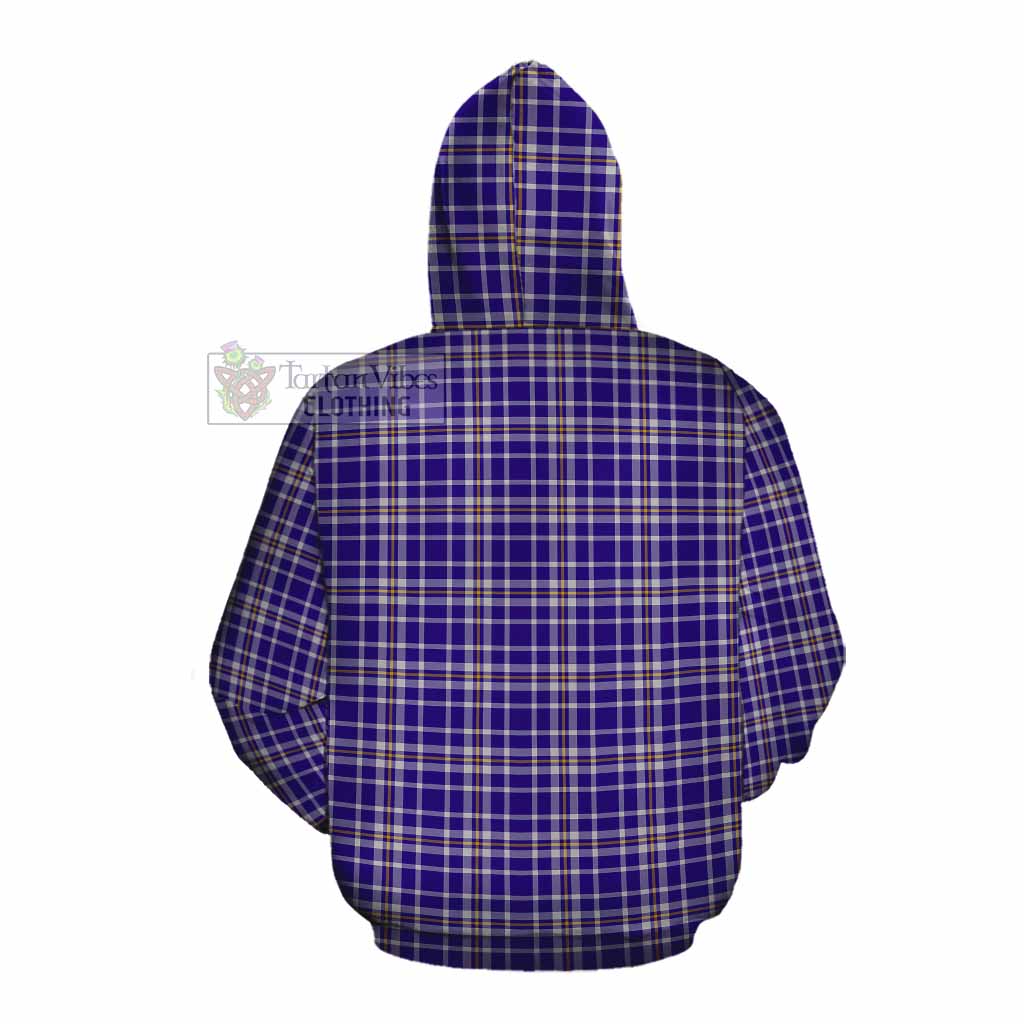 Tartan Vibes Clothing Ochterlony Tartan Cotton Hoodie with Family Crest DNA In Me Style