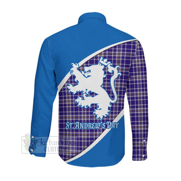 Ochterlony Family Crest Tartan Long Sleeve Button Shirt Celebrate Saint Andrew's Day in Style