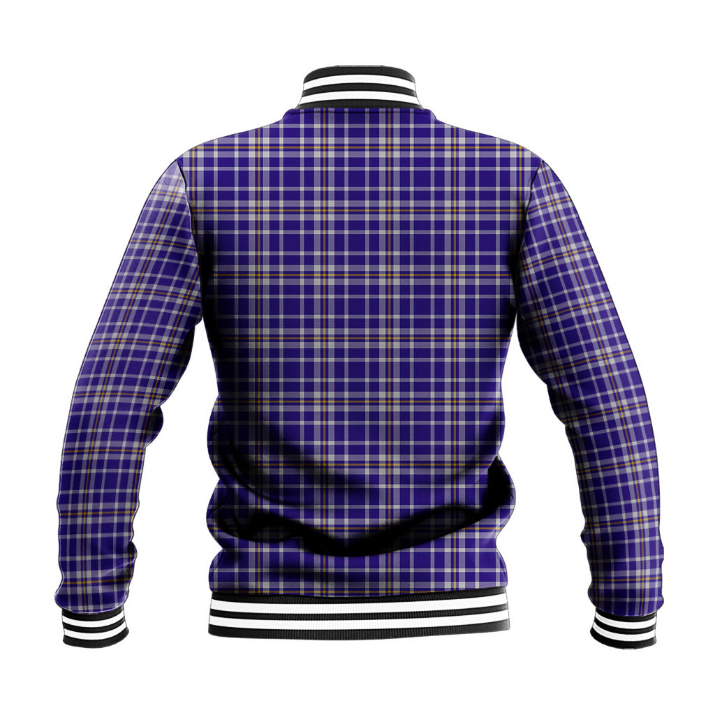 Ochterlony Tartan Baseball Jacket with Family Crest - Tartan Vibes Clothing