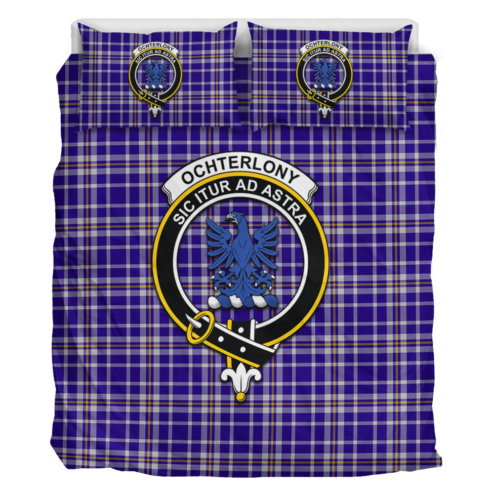 Ochterlony Tartan Bedding Set with Family Crest - Tartan Vibes Clothing