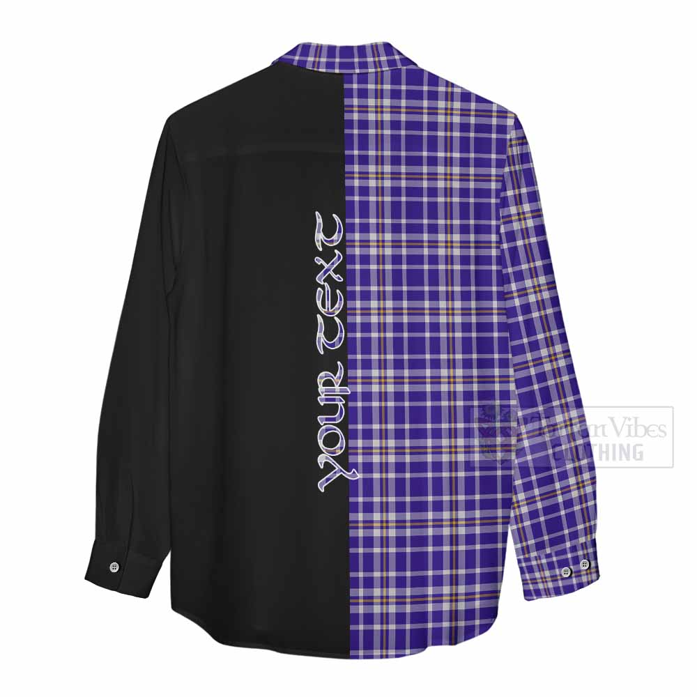 Tartan Vibes Clothing Ochterlony Tartan Women's Casual Shirt with Family Crest and Half Of Me Style