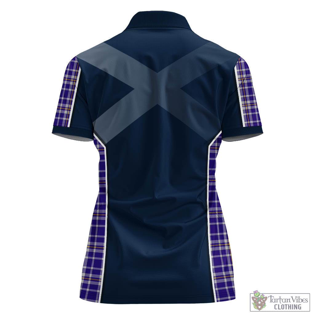 Ochterlony Tartan Women's Polo Shirt with Family Crest and Lion Rampant Vibes Sport Style - Tartan Vibes Clothing