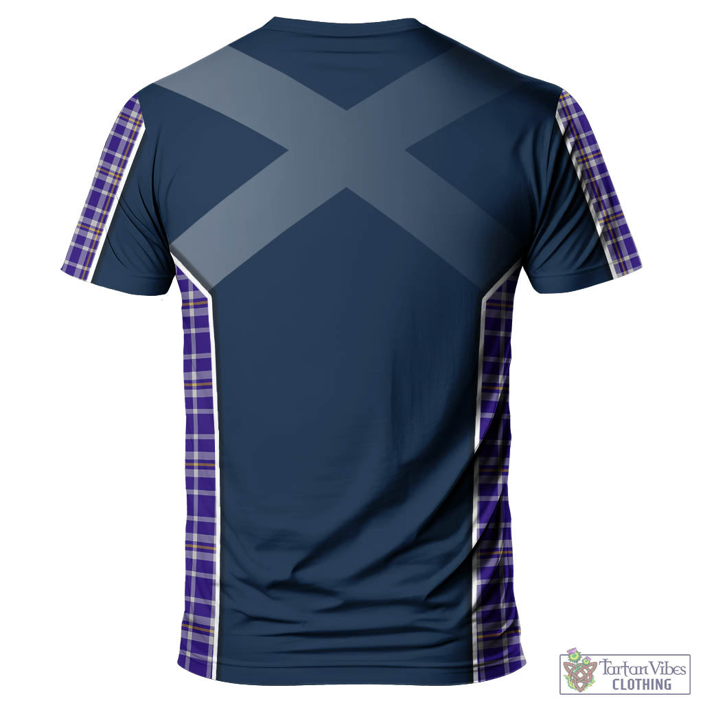 Tartan Vibes Clothing Ochterlony Tartan T-Shirt with Family Crest and Lion Rampant Vibes Sport Style