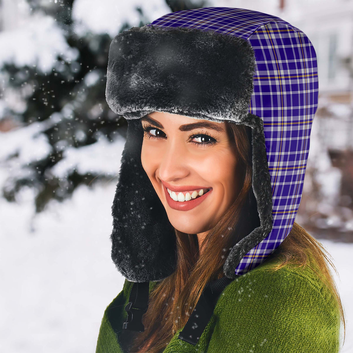 Ochterlony Tartan Winter Trapper Hat - Tartan Vibes Clothing