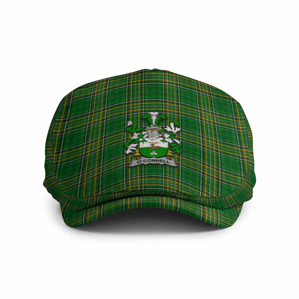 O_Connell Irish Clan Tartan Jeff Hat with Coat of Arm Jeff Hat S 22" - 23.2" - Tartan Vibes Clothing