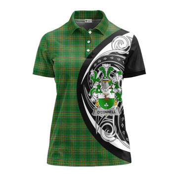O'Connell Irish Clan Women's Polo Shirt Celtic Circle Style Women - Tartan Vibes Clothing