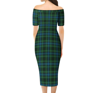 O'Connor Tartan Off Shoulder Lady Dress