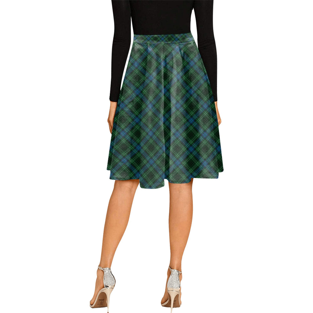 O'Connor Tartan Melete Pleated Midi Skirt