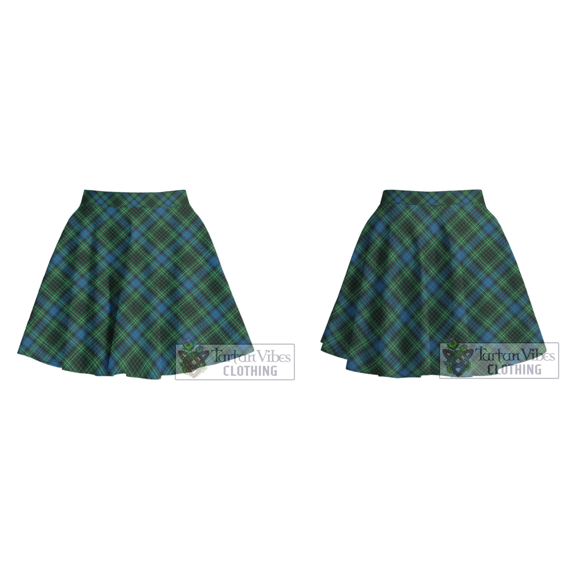 Tartan Vibes Clothing O'Connor Tartan Women's Plated Mini Skirt