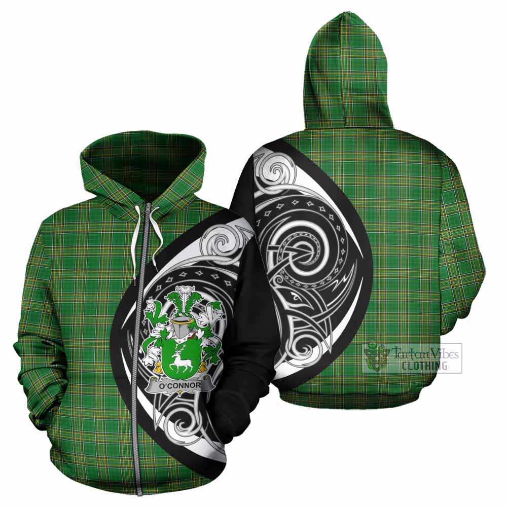 O'Connor Irish Clan Hoodie Celtic Circle Style Zip Hoodie - Tartan Vibes Clothing
