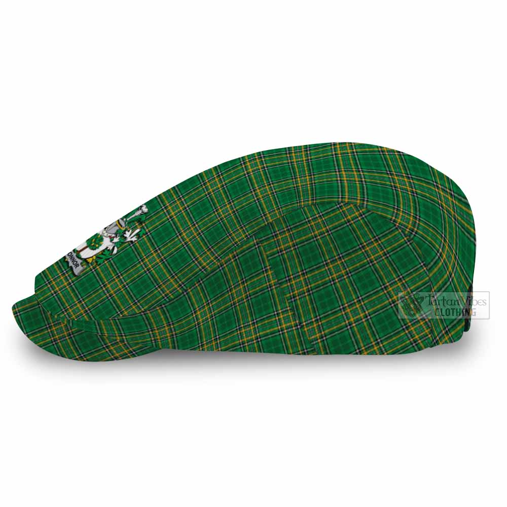 O'Connor (Faly) Irish Clan Tartan Jeff Hat with Coat of Arm - Tartan Vibes Clothing