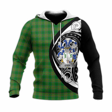 O'Dea Irish Clan Knitted Hoodie Celtic Circle Style Unisex Knitted Pullover Hoodie - Tartan Vibes Clothing