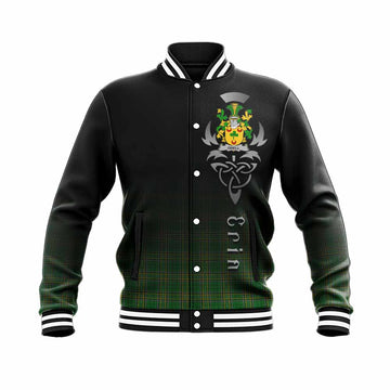 Odell Irish Clan Baseball Jacket with Coat of Arms Erin Go Bragh Celtic Inspired Unisex - Tartan Vibes Clothing
