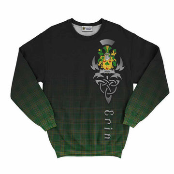 Odell Irish Clan Sweatshirt with Coat of Arms Erin Go Bragh Celtic Inspired Unisex - Tartan Vibes Clothing