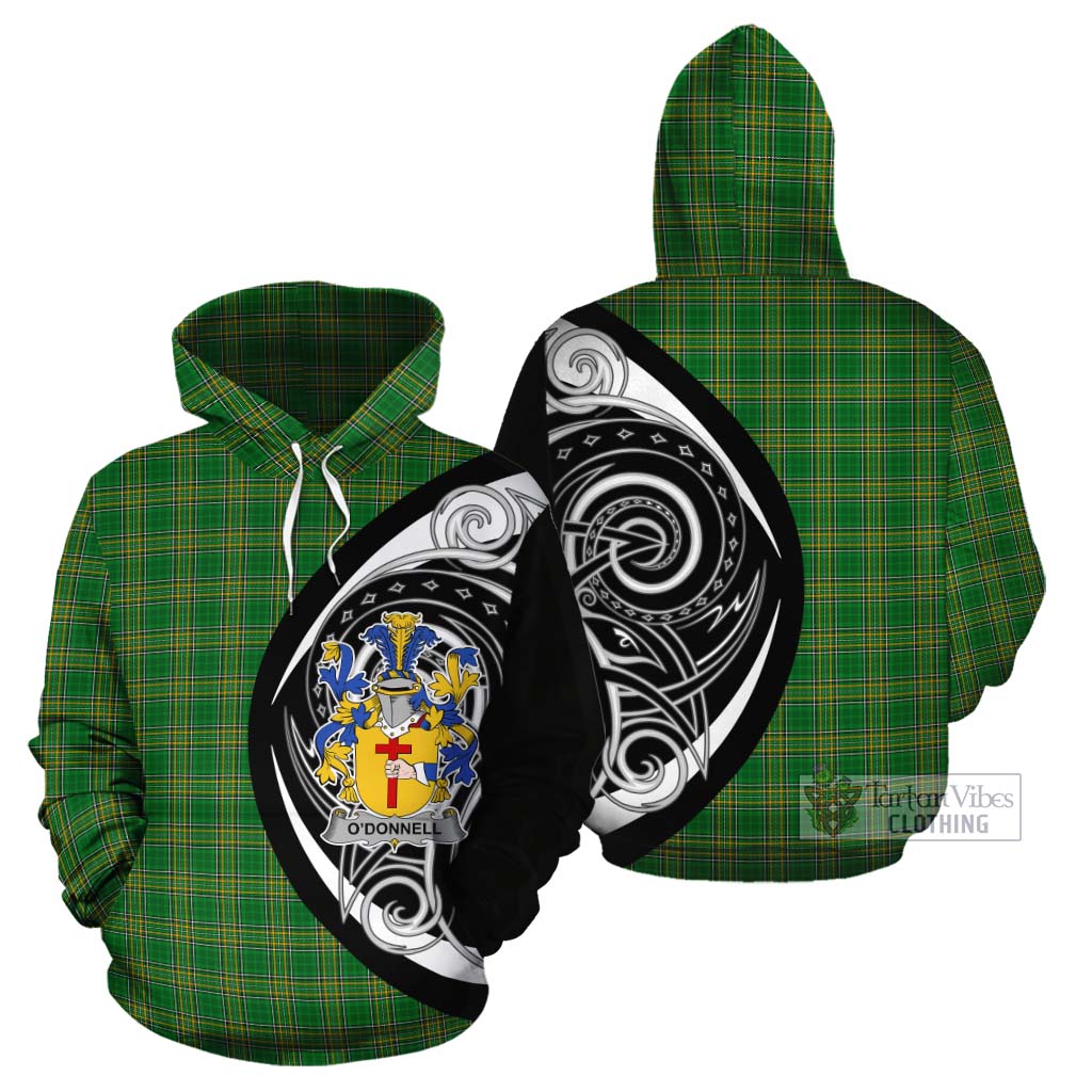 O'Donnell Irish Clan Cotton Hoodie Celtic Circle Style - Tartan Vibes Clothing