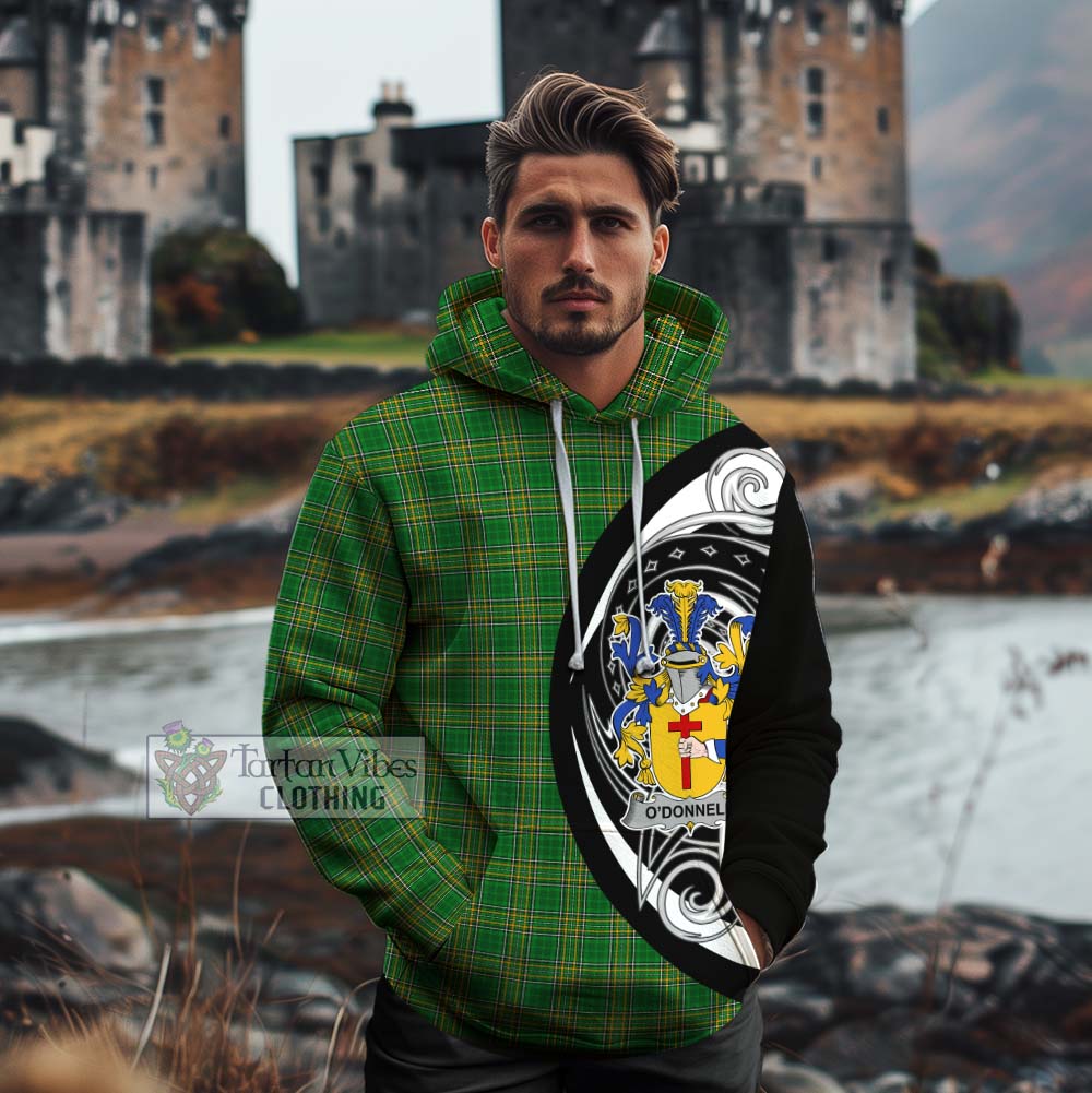 O'Donnell Irish Clan Cotton Hoodie Celtic Circle Style - Tartan Vibes Clothing