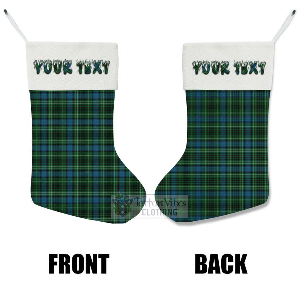 Tartan Vibes Clothing O'Donohue Tartan Christmas Stocking with Personalized Text