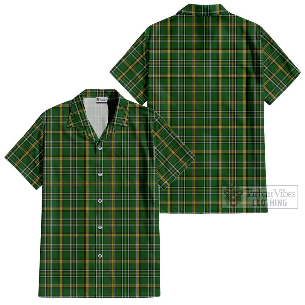 Offaly County Ireland Tartan Cotton Hawaiian Shirt Kid - Tartanvibesclothing Shop