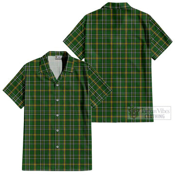 Offaly County Ireland Tartan Cotton Hawaiian Shirt