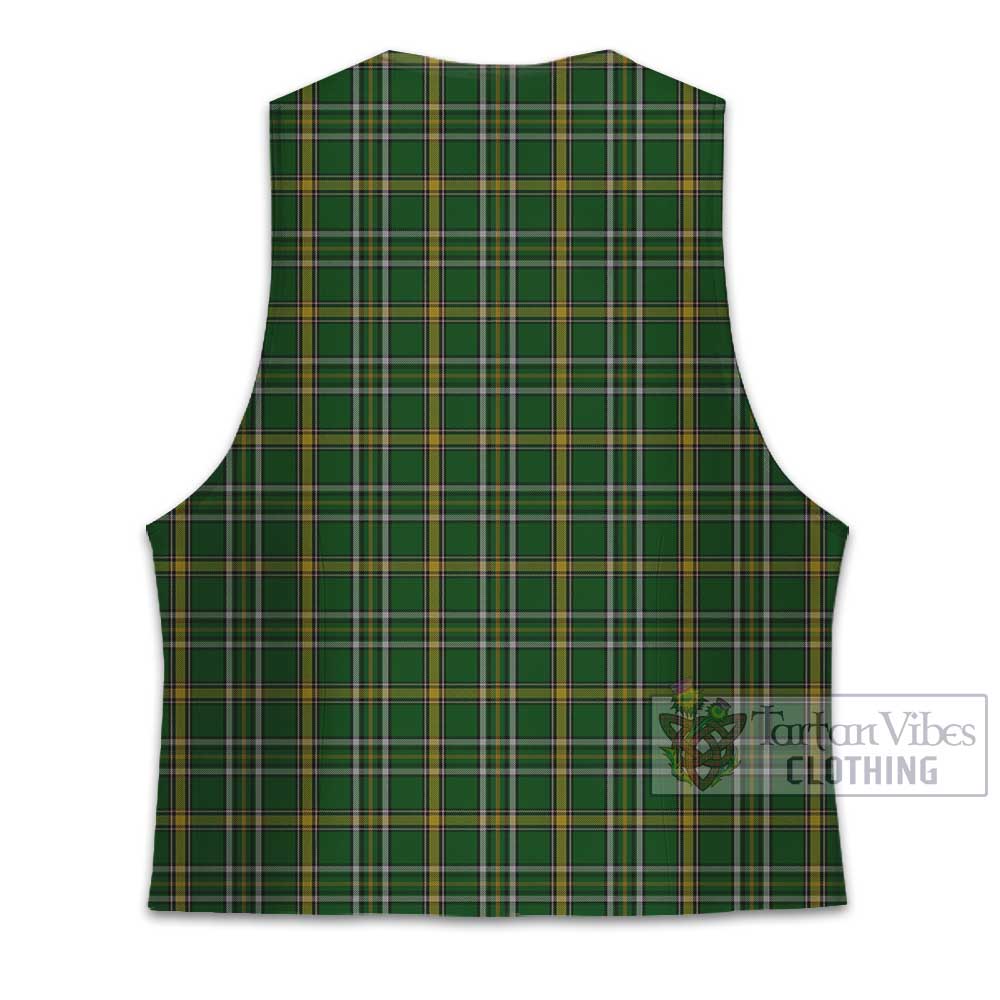 Tartan Vibes Clothing Offaly County Ireland Tartan Men's Sleeveless Suit Vest