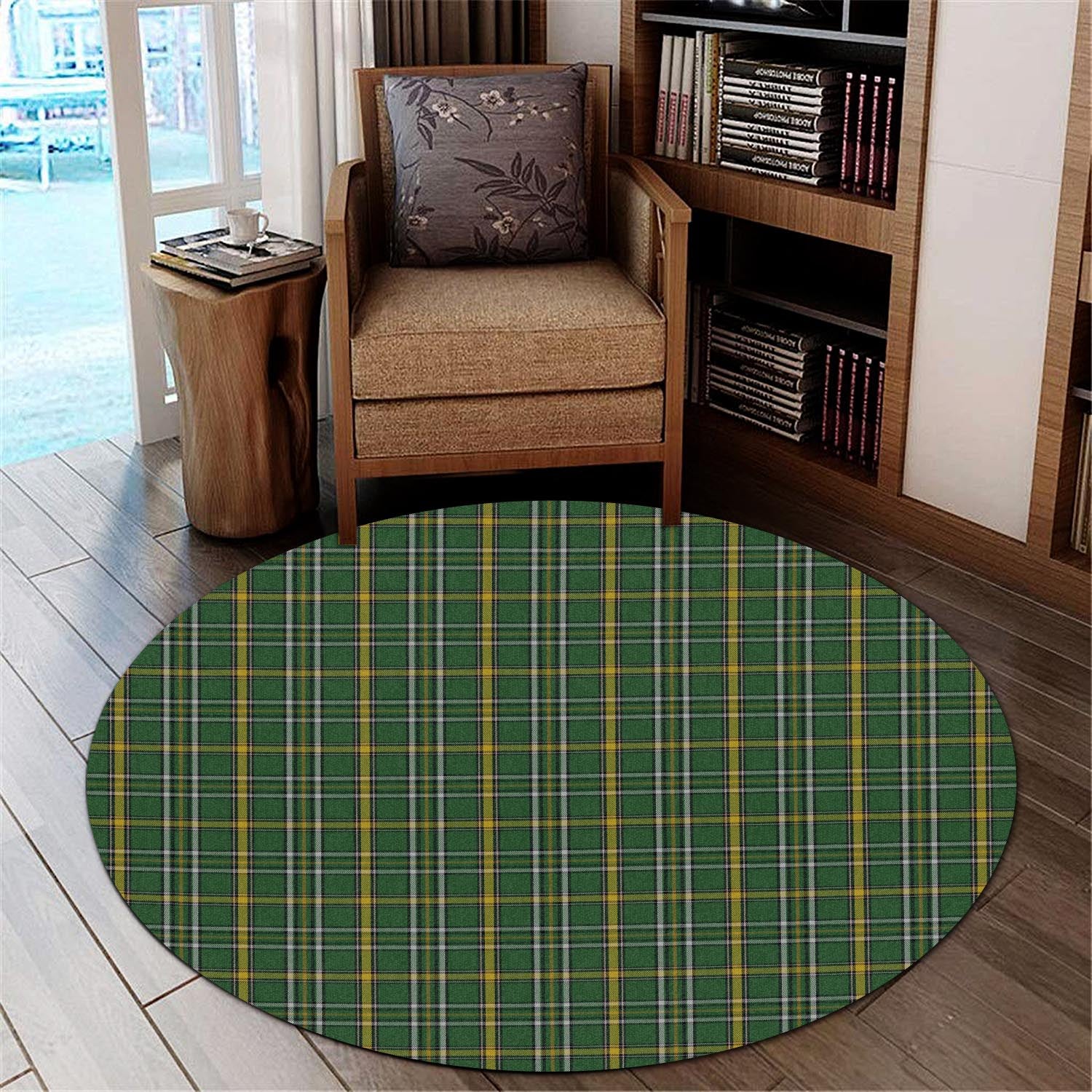 offaly-county-ireland-tartan-round-rug