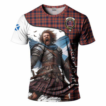 Ogilvie (Ogilvy) Crest Tartan T-Shirt Inspired by the Freedom of Scottish Warrior