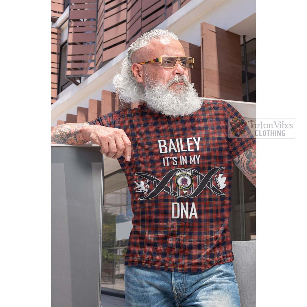 Tartan Vibes Clothing Ogilvie (Ogilvy) Tartan Cotton T-shirt with Family Crest DNA In Me Style