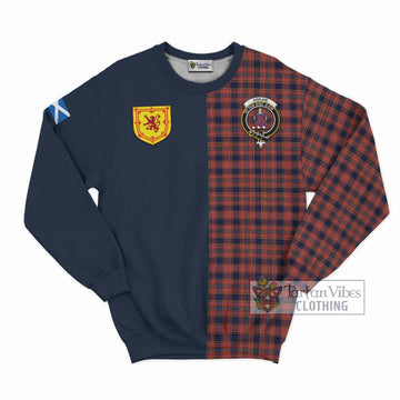 Ogilvie (Ogilvy) Tartan Sweatshirt Alba with Scottish Lion Royal Arm Half Style