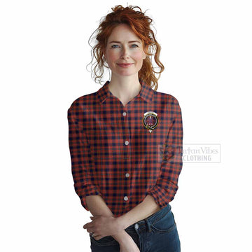 Ogilvie (Ogilvy) Tartan Women's Casual Shirt with Family Crest DNA In Me Style