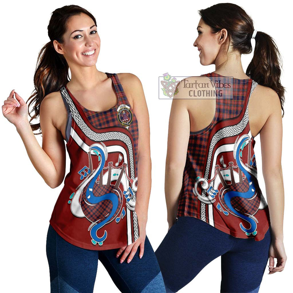 Ogilvie (Ogilvy) Tartan Women's Racerback Tanks with Epic Bagpipe Style 4XL - Tartanvibesclothing Shop