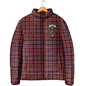 Ogilvie (Ogilvy) Tartan Padded Jacket with Family Crest