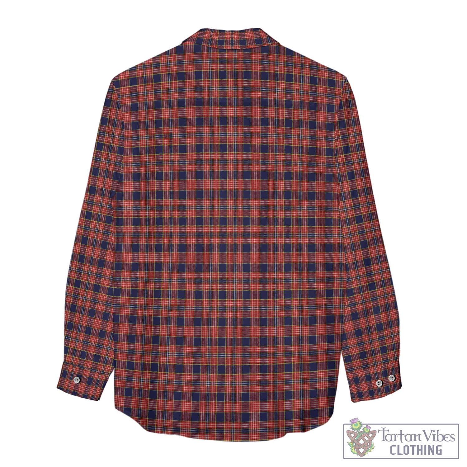 Tartan Vibes Clothing Ogilvie (Ogilvy) Tartan Womens Casual Shirt with Family Crest