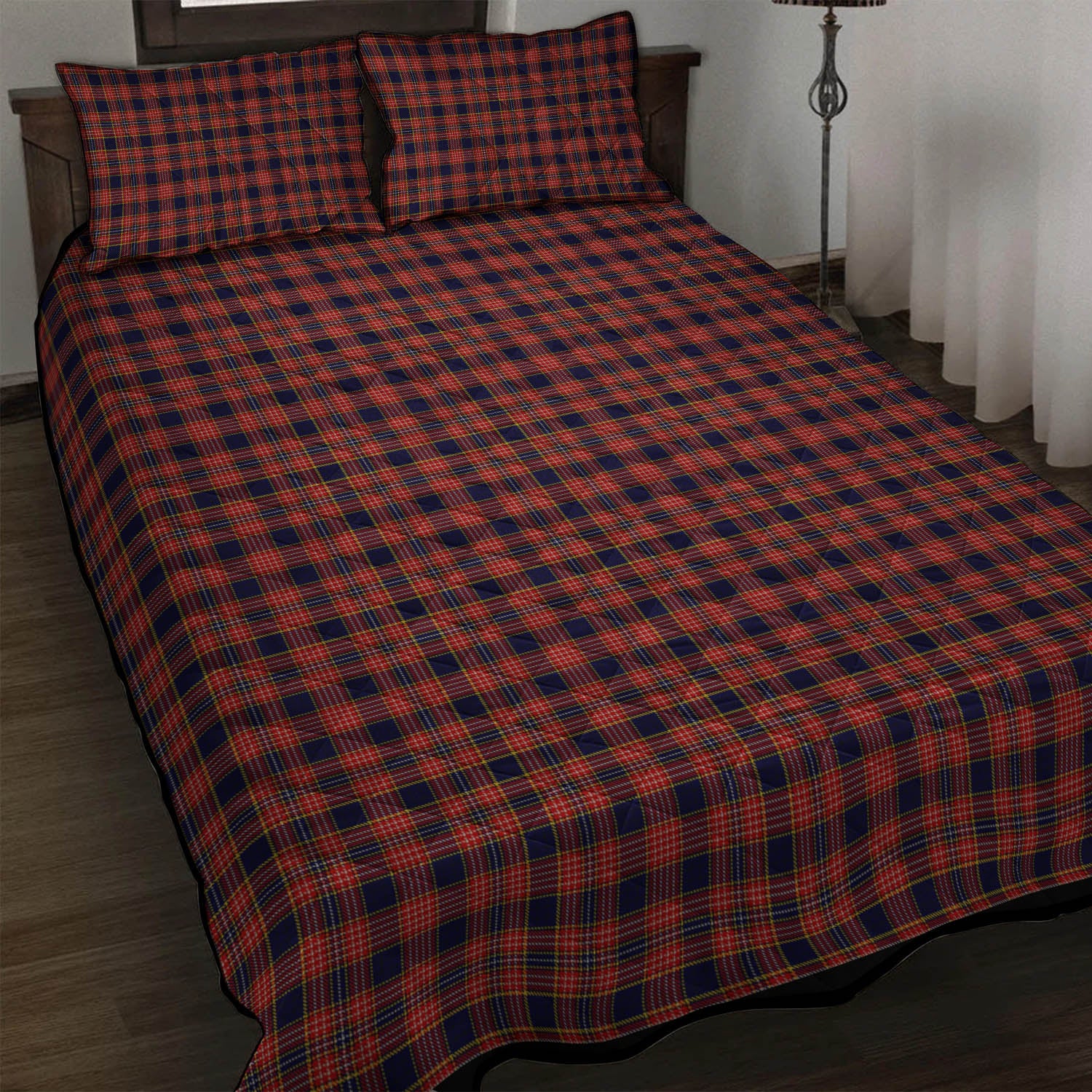 Ogilvie (Ogilvy) Tartan Quilt Bed Set - Tartan Vibes Clothing