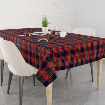 Ogilvie (Ogilvy) Tartan Tablecloth with Family Crest