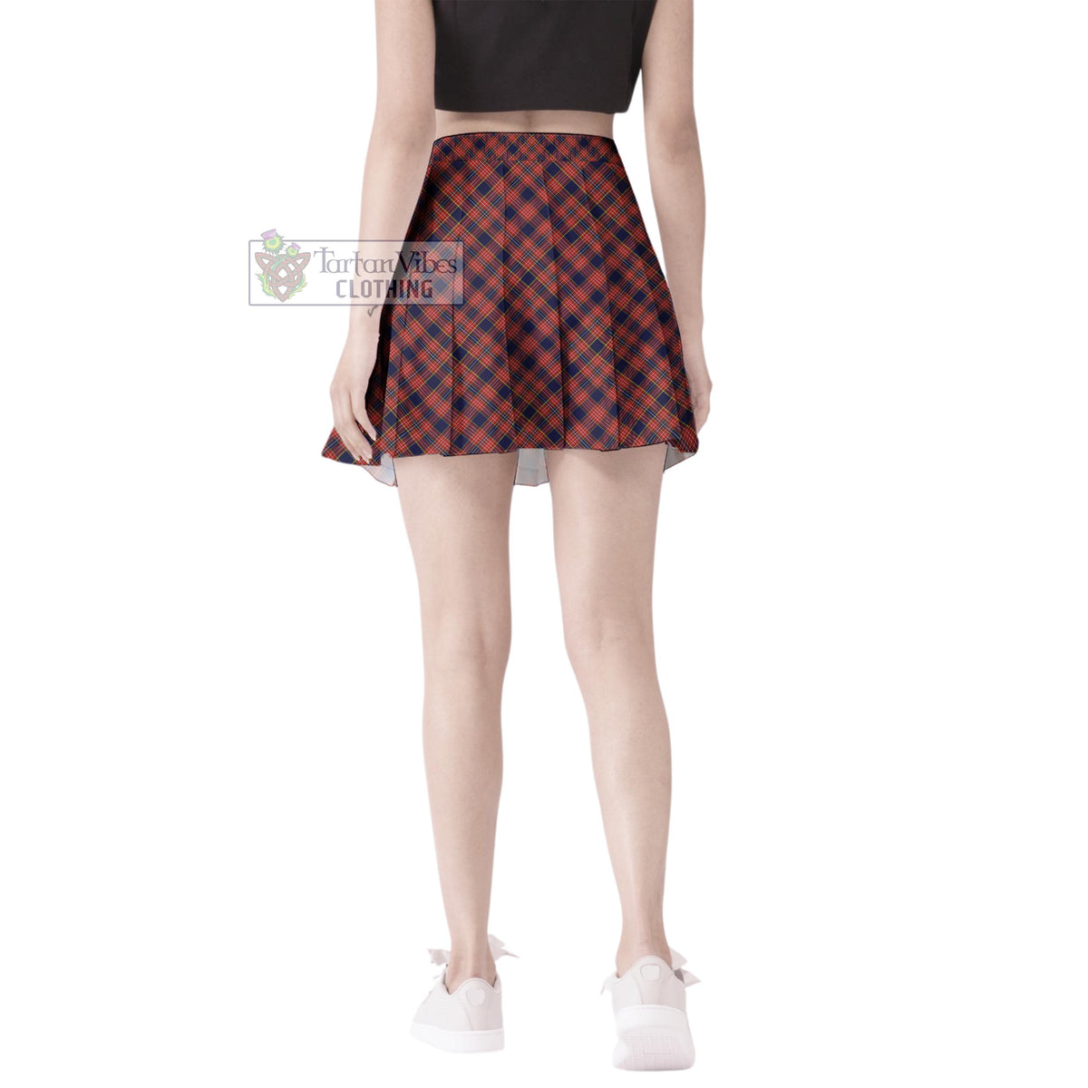Ogilvie (Ogilvy) Tartan Women's Plated Mini Skirt Cross Style - Tartan Vibes Clothing