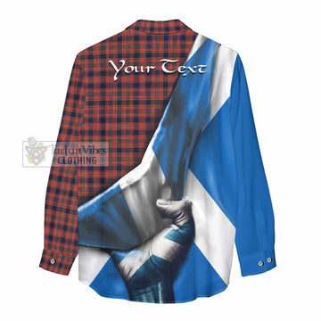 Ogilvie (Ogilvy) Tartan Women's Casual Shirt with Family Crest Scotland Patriotic Style