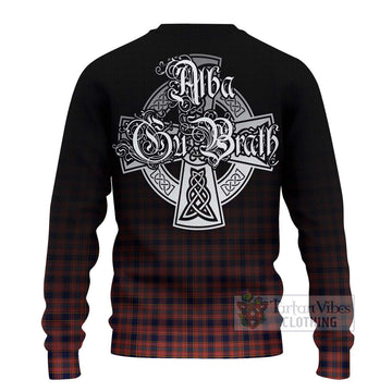 Ogilvie (Ogilvy) Tartan Ugly Sweater Featuring Alba Gu Brath Family Crest Celtic Inspired