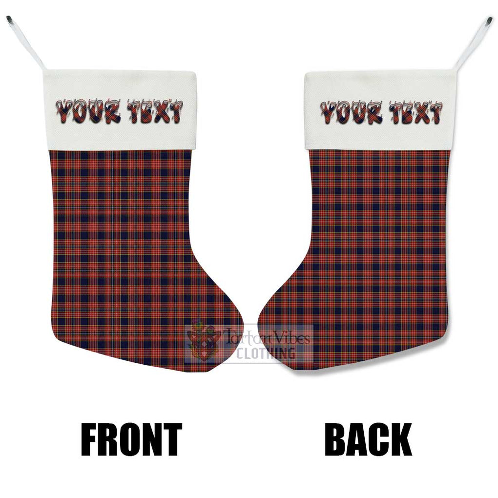 Tartan Vibes Clothing Ogilvie (Ogilvy) Tartan Christmas Stocking with Personalized Text