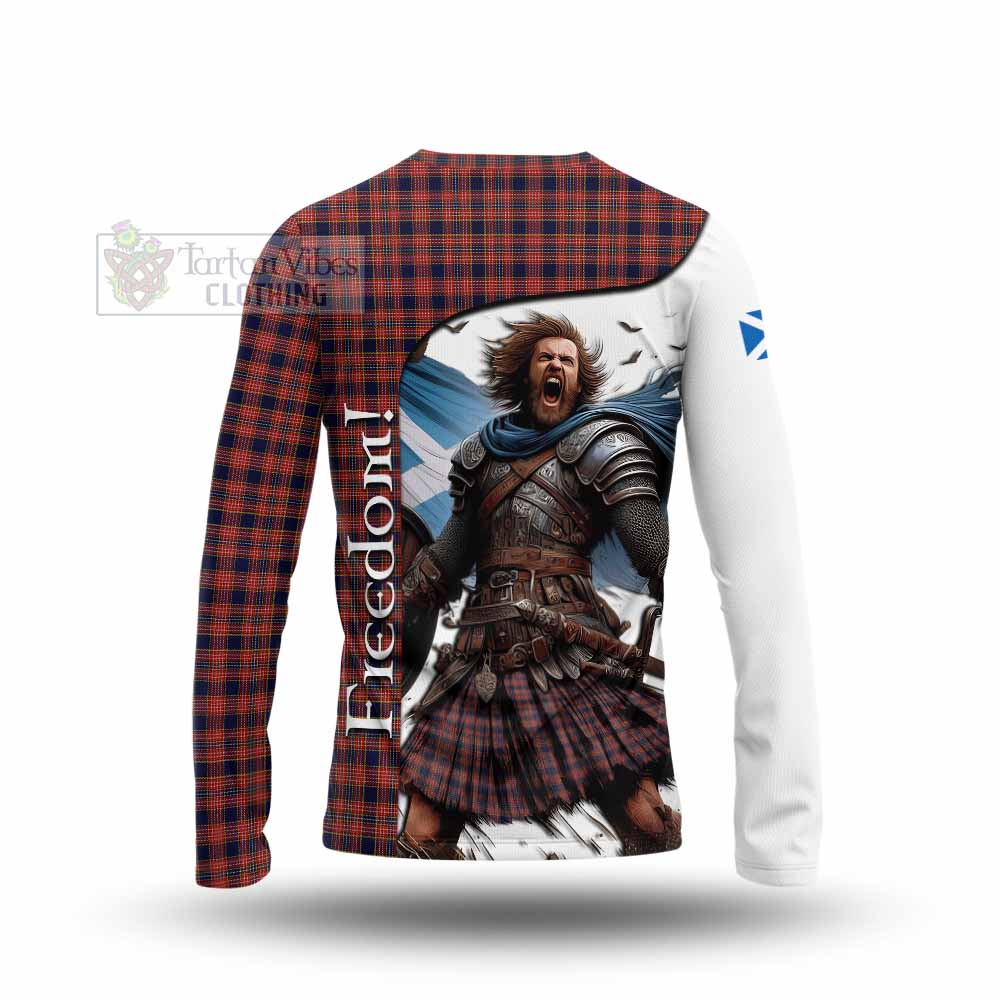 Tartan Vibes Clothing Ogilvie (Ogilvy) Crest Tartan Long Sleeve T-Shirt Inspired by the Freedom of Scottish Warrior