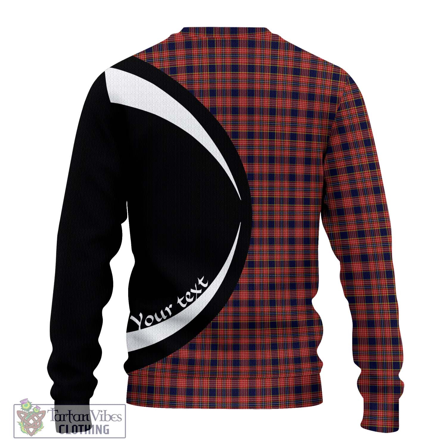 Ogilvie (Ogilvy) Tartan Knitted Sweater with Family Crest Circle Style - Tartan Vibes Clothing