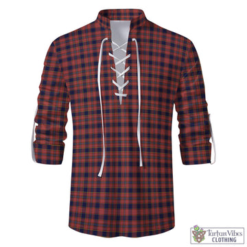 Ogilvie (Ogilvy) Tartan Men's Scottish Traditional Jacobite Ghillie Kilt Shirt