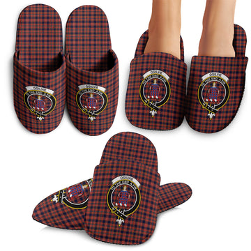 Ogilvie (Ogilvy) Tartan Home Slippers with Family Crest